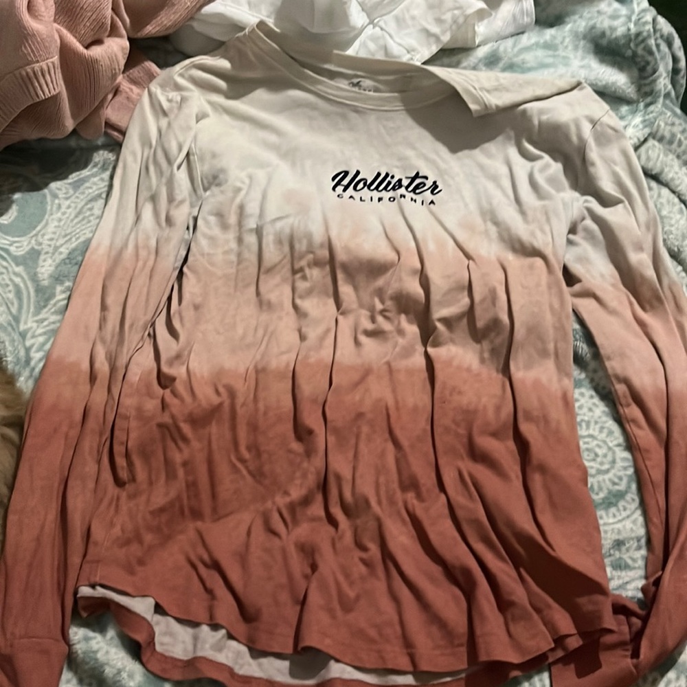 Long sleeve ombré Hollister shirt